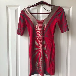 Red Bebe dress